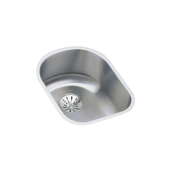 Elkay Lustertone Stainless Steel 14 X 17-1/2 X 7-1/2 Single Bowl Undermount Sink With Perfect Drain ELUH1317PD - main
